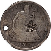 ½ Dollar Counterstamped obverse image