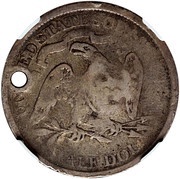 ½ Dollar Counterstamped reverse image