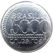 5000 Cruzeiros 200th anniversary of Tiradentes' death obverse image