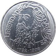 5000 Cruzeiros 200th anniversary of Tiradentes' death reverse image