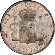 40 Centavos reverse image