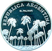1 Peso El Palmar - Silver Proof Issue obverse image