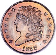 ½ Cent "Classic Head Half Cent" obverse image