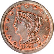 ½ Cent "Braided Hair - Half Cent" obverse image