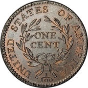 1 Cent "Liberty Cap Cent", United States, 1793-1796 reverse image