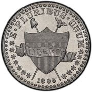 1 Cent "1896" Pattern; aluminium obverse image
