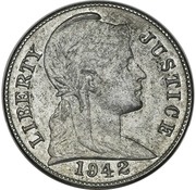 1 Cent "1942" Pattern obverse image