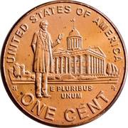 1 Cent "Lincoln Cent" Professional Life, United States, 2009 reverse image