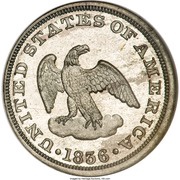 2 Cents "1836" Pattern; white metal obverse image
