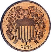 2 Cents "Union Shield" obverse image