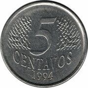 5 Centavos Mule Coin reverse image