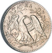 5 Cents "Flowing Hair Half Dime", United States, 1794-1795 reverse image