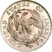 ½ Dime "Draped Bust Half Dime" small eagle reverse image