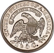 5 Cents "Liberty Cap Half Dime", United States, 1829-1837 reverse image
