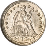 ½ Dime "Seated Liberty Half Dime" arrows at date obverse image