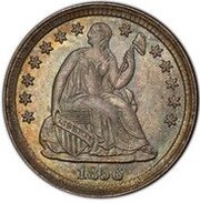 ½ Dime "Seated Liberty Half Dime" reduced weight obverse image