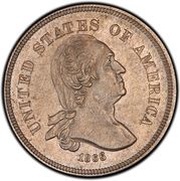 5 Cents "1866 Nickel" Pattern; copper-nickel obverse image