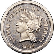 5 Cents "1868 Nickel" Pattern obverse image