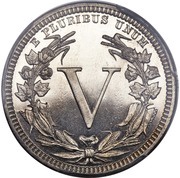 5 Cents "1882 Liberty Nickel" Pattern reverse image
