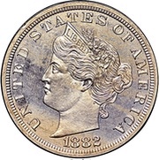 5 Cents "1882 Liberty Nickel" Pattern obverse image