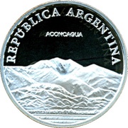 1 Peso Aconcagua - Silver Proof Issue obverse image