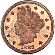 5 Cents "1882 Liberty Nickel without cents" Pattern obverse image