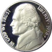 5 Cents "Jefferson Nickel" 1st portrait obverse image