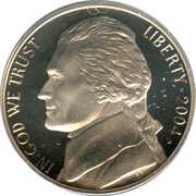 5 Cents "Jefferson Nickel" Louisiana Purchase obverse image