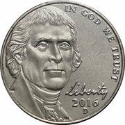 5 Cents "Jefferson Nickel" 2nd portrait, Return to Monticello obverse image