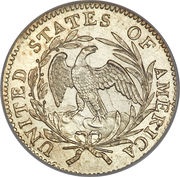 1 Dime "Draped Bust Dime" small eagle reverse image