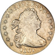 1 Dime "Draped Bust Dime" Heraldic eagle obverse image
