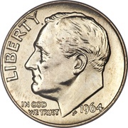 1 Dime "Roosevelt Silver Dime" obverse image