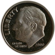 1 Dime "Roosevelt Dime" Silver Proof obverse image