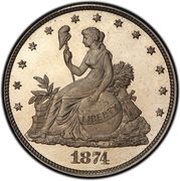 20 Cents "1864" Pattern; nickel obverse image