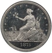 20 Cents "1875⅕ Dollar" Pattern; aluminium obverse image