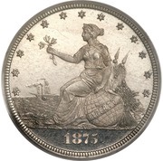 20 Cents "1875" Pattern; silver obverse image