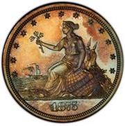 20 Cents "1875" Pattern; copper obverse image