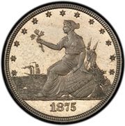 20 Cents "1875" Pattern; nickel obverse image