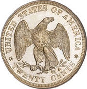 20 Cents "Seated Liberty", United States, 1875-1878 reverse image