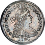 ¼ Dollar "Draped Bust Quarter" small eagle obverse image