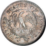 ¼ Dollar "Draped Bust Quarter" small eagle reverse image
