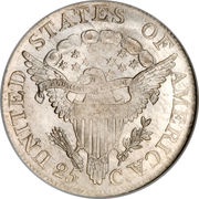 25 Cents "Draped Bust Quarter", United States, 1804-1807 reverse image