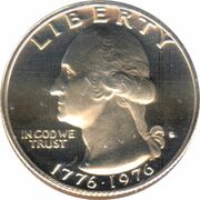 ¼ Dollar "Washington Quarter" Bicentennial obverse image