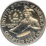 ¼ Dollar "Washington Quarter" Bicentennial, United States, 1976 reverse image