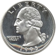 ¼ Dollar "Washington Quarter" Silver Proof Issue obverse image