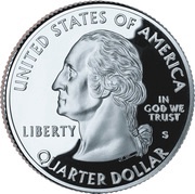 ¼ Dollar "Washington Quarter" Delaware - Silver Proof obverse image
