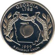 ¼ Dollar "Washington Quarter" Georgia reverse image