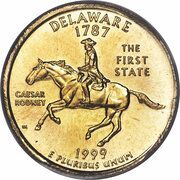 ¼ Dollar "Washington Quarter" Delaware; Pattern reverse image
