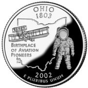 ¼ Dollar "Washington Quarter" Ohio - Silver Proof, United States, 2002 reverse image