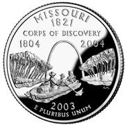 ¼ Dollar "Washington Quarter" Missouri - Silver Proof, United States, 2003 reverse image